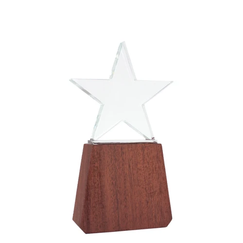 Trofeo de Madera y Cristal "Lonely Star"
