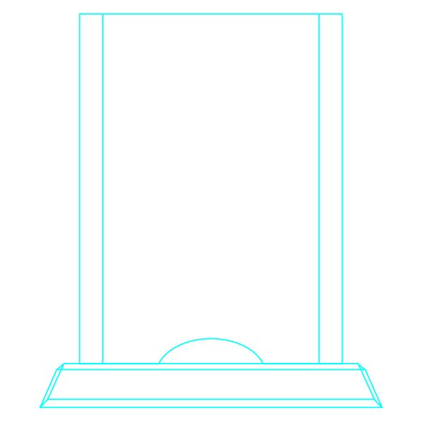 Galvano Cristal Rectangular LSA 066