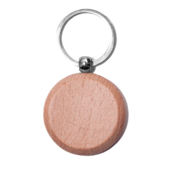 LLAVERO REDONDO DE MADERA