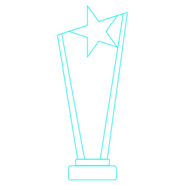 Galvano Cristal Estrella CTA 40