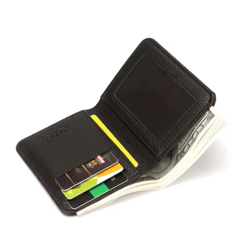 Billetera vertical de Eco-Cuero "LAM"