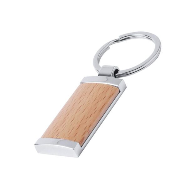 LLAVERO MADERA CUADRADO