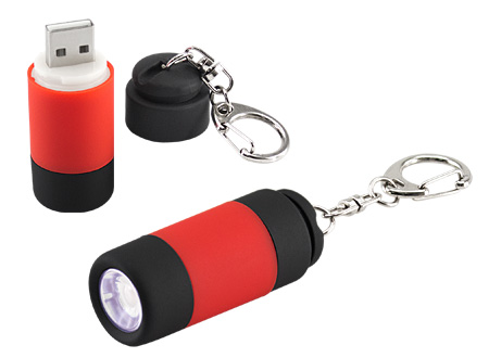 Llavero-Linterna LED Cargador USB