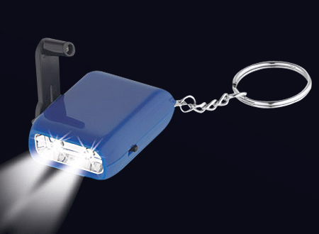 Llavero-Linterna LED Dínamo