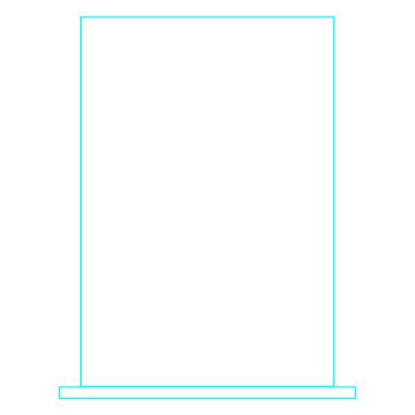 Galvano Cristal Rectangular 2375