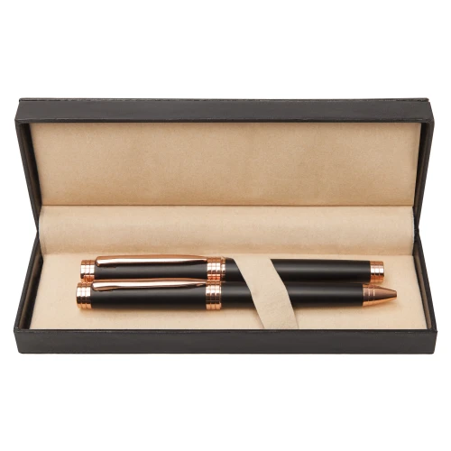 SET DE BOLIGRAFO Y ROLLER  "COBRA" TINTA AZUL