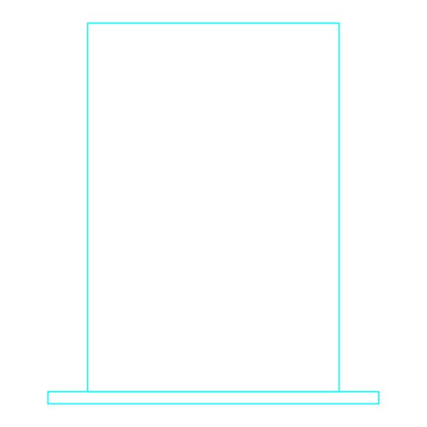 Galvano Cristal Rectangular LSA 11