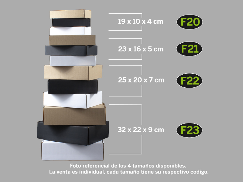 Caja autoarmable 25x20x7 cm
