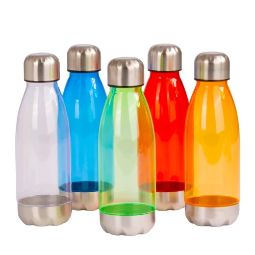 Botella plástica tapa Acero Inoxidable "AS" 500cc