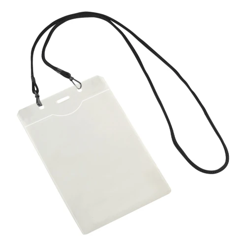 Porta-Credencial con Colgador Negro