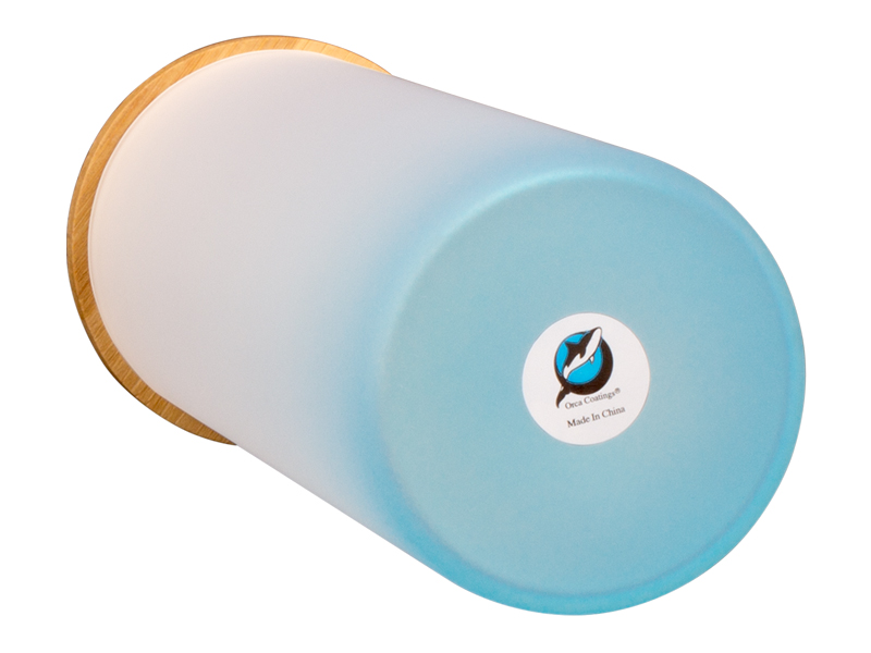 Botella Vidrio Borosilicato Sublimación, tapa Bamboo