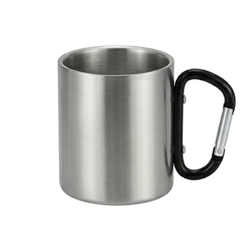 Mug Tazón Acero Inoxidable Asa Mosquetón M203