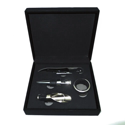Set de Vino Símil Cuero W4