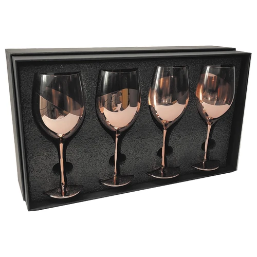 Set de 4 Copas de Vino ENCOBRIZADO M87
