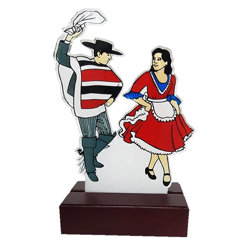 Trofeo Cueca Acrílico
