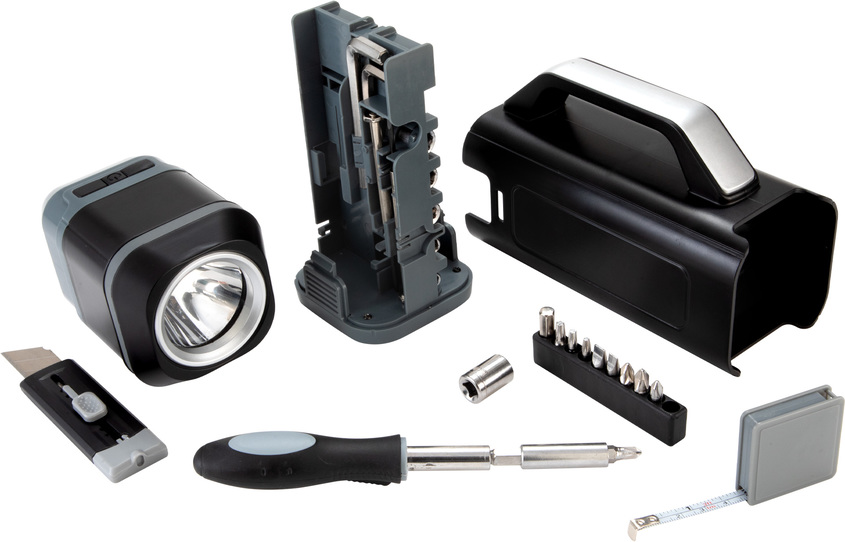 Linterna con set de herramientas 