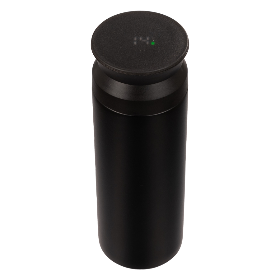 Termo doble pared de acero, con termómetro digital 