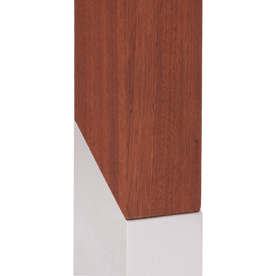 Bloque Trofeo de Acero y Madera 